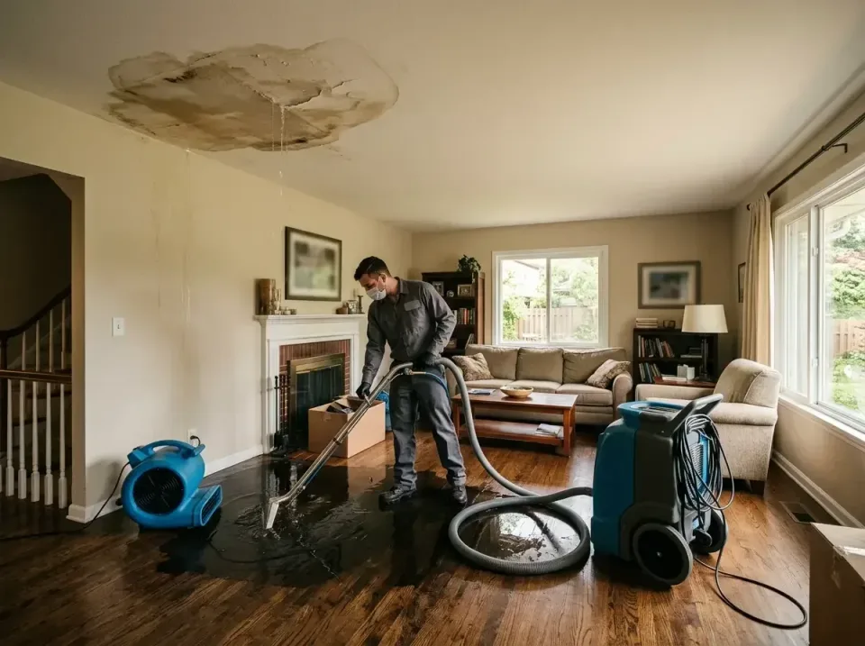 attic-pipe-burst-ceiling-drip-008 — frequently asked questions, Water Damage Restoration & Carpet Care in Eastwood, MI